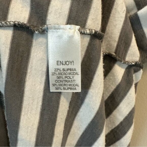 Michael Stars | Gray & White Stripe Top One Size - Picture 6 of 6